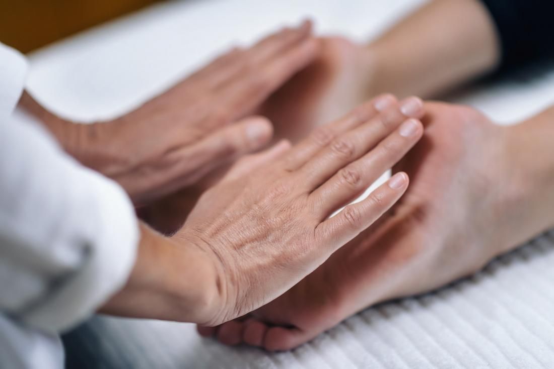 Sesión de reiki en los pies